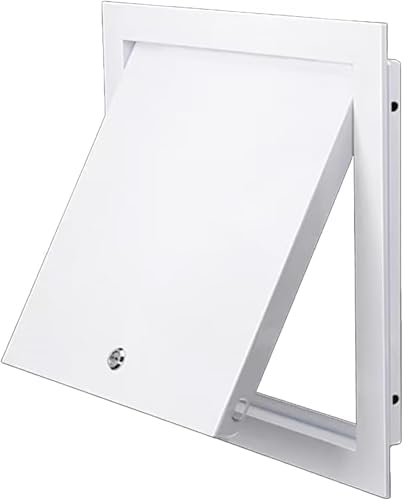 Steel Access Panel Door, Lockable Reinforced Metal Construction by Unknown