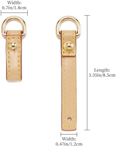 DEVPSISR 2Pcs Vachetta Leather D Rings - Image 2