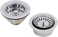 Westbrass CO2165S-26 COMBO PACK 3-1/2" Post Style Large Kitchen Sink Basket by Westbrass