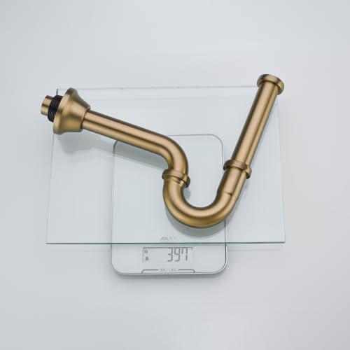 Brass P Trap 1 1/4 Sink Drain Pipe - Image 7