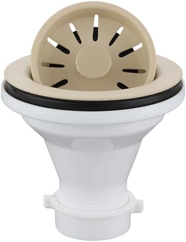 Karran QBSBI 3-1/2 in. Kitchen Sink Basket Strainer in Bisque by Karran