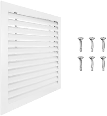 PATIKIL 22 x 22 Inch Gable Vent, 20 x 20 Inch Duct Opening Size by PATIKIL
