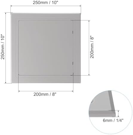 PATIKIL 8x8 inch Self-Adhesive Access Panel, ABS Plumbing Access Doors Easy - Image 2
