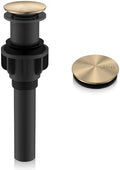 KENES Champagne Bronze Pop Up Bathroom Sink Drain Assembly Without Overflow by KENESBathroomKitchen