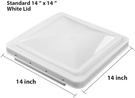 ALLGOOD Replacement Roof Vent Cover Camper RV Trailer 14" x 14" - Image 5