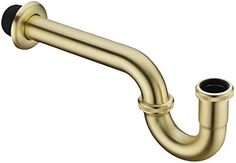Brass P Trap, 1 1/4 Bathroom Basin Sink Waste Trap Drain Kit - Image 5