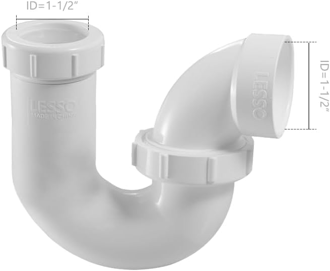 LESSO PVC P Trap PVC 1.5 Inch - Image 3
