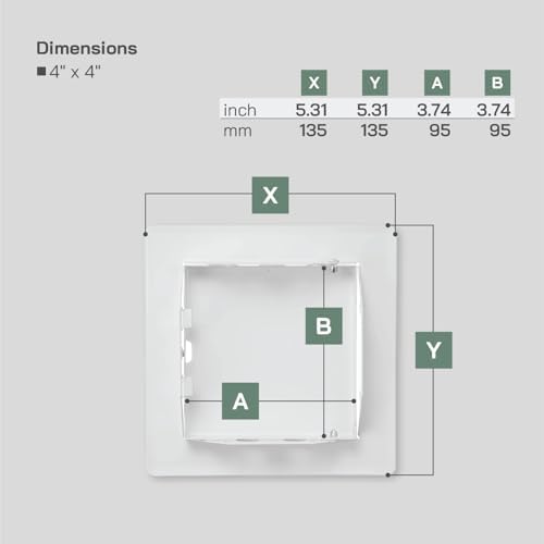 Vent Systems 4'' x 4'' Inch White - Image 5