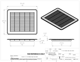 Imperial RG1184 8 x 10-Inch Heavy Gauge Steel Floor Return Air Grille - Image 3