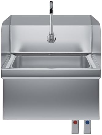 Stainless Steel Hands-Free Wall-Mounted Hand Sink 17 in. x 15 in. - Image 2