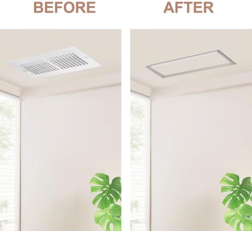 3x10 Inch Steel Recessed Flush Wall Vent Cover - Image 3