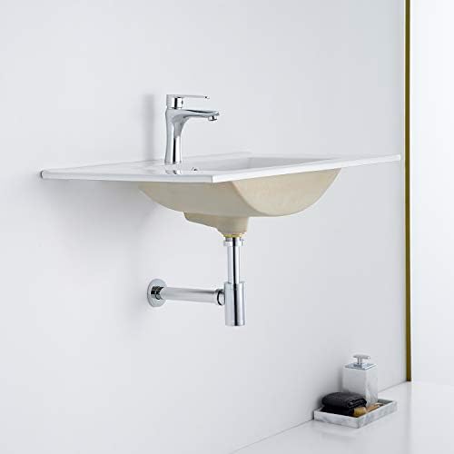 Bathroom Sink Stopper P-Trap Complete Set Adjustable 1-1/4 Sink Drain Kit Tube - Image 3
