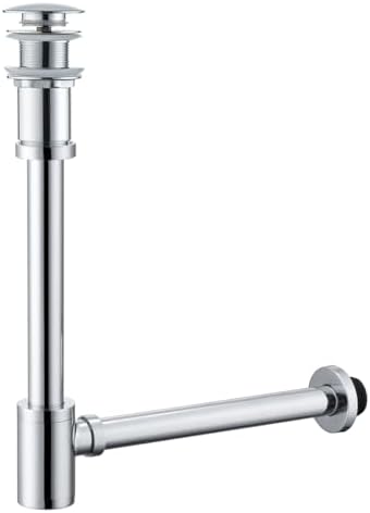 RANDOM Chrome Brass Bottle P Trap by RANDOM