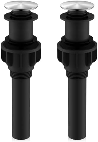 KENES 2 Pack Pop Up Bathroom Vessel Sink Drain Assembly Without Overflow by KENESBathroomKitchen