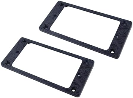 Guyker Metal Flat Humbucker Cover, Pickup Mounting Ring Set by guyker