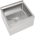 Commercial Mop Sink 24x24x13in, 304 Stainless Steel Utility Mop Basin by Unknown