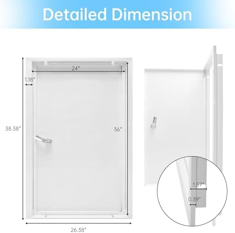 24 x 36 Access Panel for Drywall, Thickened to 1.2 mm - Image 2