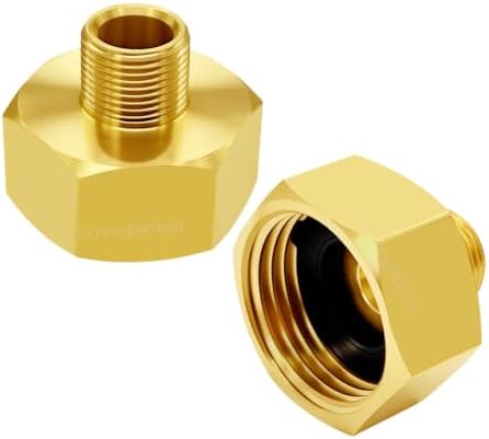 Lovegarden 2PCS 3/8 Compression Male to 3/4 GHT Female Faucet Adapters by Lovegarden
