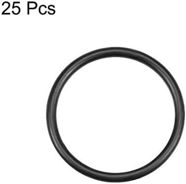 uxcell Nitrile Rubber O-Rings 33mm OD 28mm ID 2.5mm Width, Metric Nitrile - Image 2