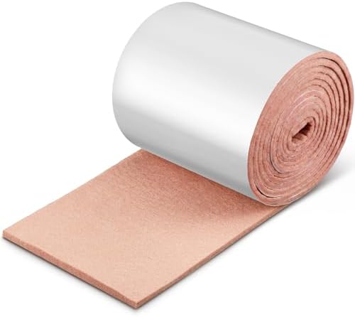 Jecery Adhesive Felt Roll, 1/4" X 6" X 5 Yard by Jecery