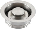Luxier GD02-B Kitchen Sink Garbage Disposal Flange and Stopper in Brushed by Luxier
