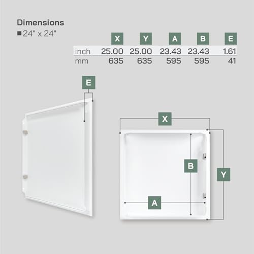 Vent Systems 24'' x 24'' Inch White Metal Access Panel - Image 2