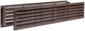 17.7 x 3.6 Inch Door Vent Cover – Two-Sided Brown Plastic Vent Cover by VezoWorks