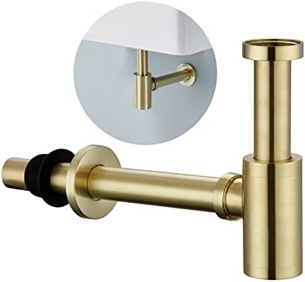 Brass P Trap Bathroom Sink: 1-1/4 Sink Trap by Heixutas