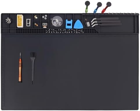 Premium Heat Resistant 932°F 22"x 14.2" Magnetic Silicone Soldering Mat by HPFIX