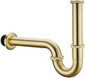 Brass P Trap 1 1/4 Bathroom Sink Drain Kit, Adjustable Height U-Shape Trap by Unknown