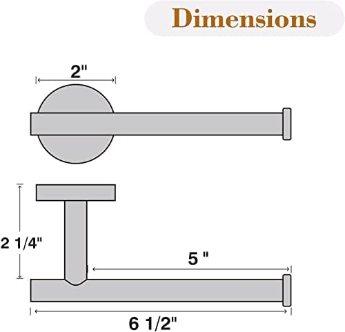 USHOWER Matte Black Toilet Paper Holder - Image 2