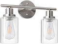 Unicozin 2 Light Vanity Lights, Brushed Nickel Wall Sconce Light by Unicozin