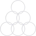 Mudder 6 Pieces Rubber Gasket Replacement Ring Seal White O Ring by Mudder