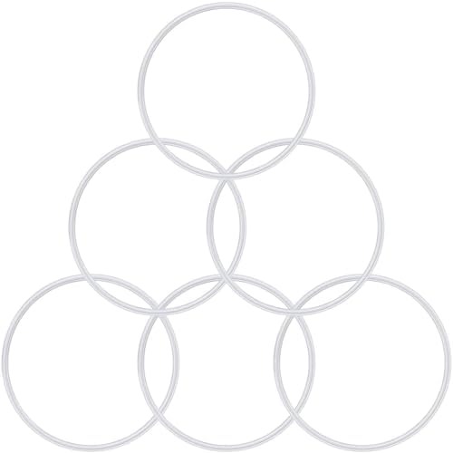 Mudder 6 Pieces Rubber Gasket Replacement Ring Seal White O Ring by Mudder