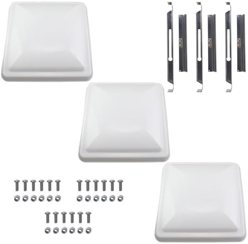 3Pcs Vent Cover for RV Roof Replacement, Enclosed Trailer, Motorhome 14" x 14" by Supermotorparts