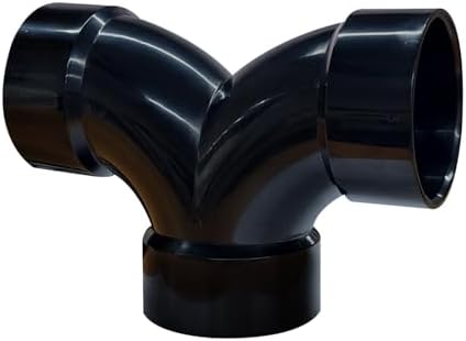 Lesso 3''Double Degree 90 ELBOW ABS pipe fittings Black, 3 Inch by LESSO