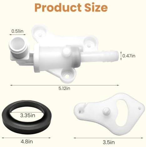 RV Toilet Water Valve Upgrade for Thetford Style Lite Plus - Image 2