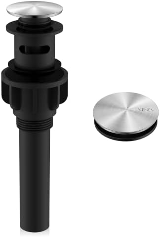 KENES Brushed Nickel Bathroom Sink Drain Pop Up Sink Drain by KENESBathroomKitchen