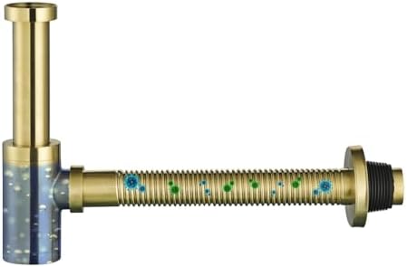 Bathroom Sink P-Trap Drain, Adjustable 1-1/4 Bottle P Trap Solid Brass Sink - Image 4