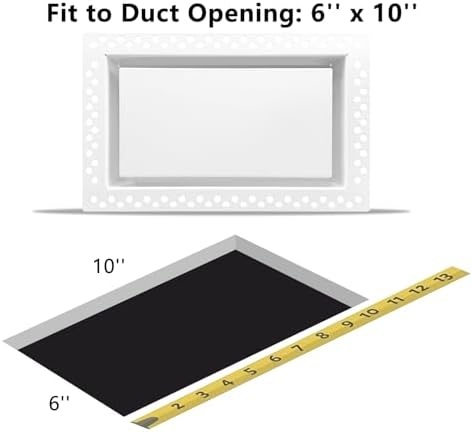Flush Wall Vent Cover 6x10 Inch - Image 5