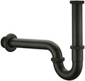 Brass P Trap, 1 1/4 Bathroom Basin Sink Waste Trap Drain Kit by Orhemus
