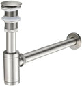 Solid Brass Bathroom Sink P-Trap Complete Set, Adjustable 1-1/4 Bottle Trap by DROPINKITCHENSINK