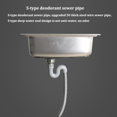 Wall Mount Stainless Steel Kitchen Sink - Image 7