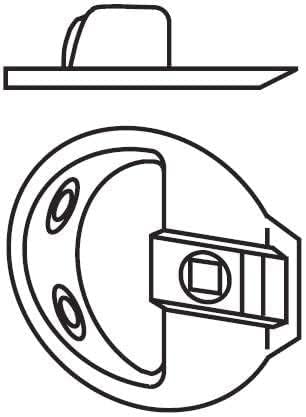 Schlage 10-058 1 3/4" Diameter Circular Replacement Strike Plate - Image 2