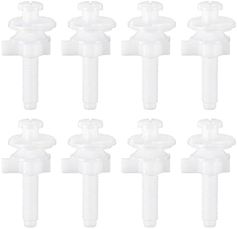 Canomo Toilet Seat Replacement Part Includes Plastic Toilet Seat Hinge Bolt by Canomo