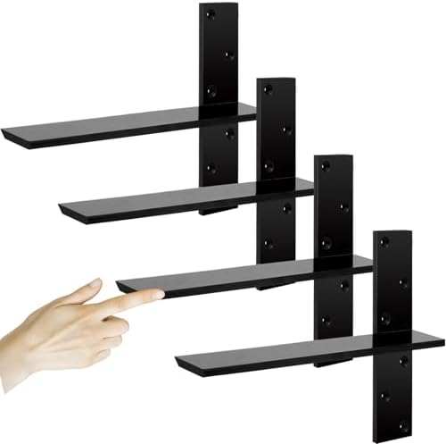 3/8" Thick Heavy-Duty Floating Shower Bench Brackets by Cuguords