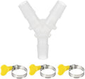 PATIKIL Drain Hose Connector 3-Way Washing Machine Plastic Drain Hose Extension by PATIKIL