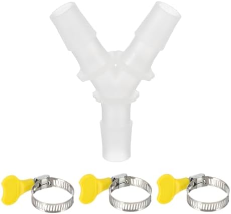 PATIKIL Drain Hose Connector 3-Way Washing Machine Plastic Drain Hose Extension by PATIKIL