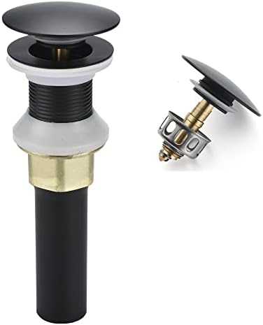 Rockgoya Bathroom Sink Drain, Drain Stopper Bathroom Sink Without Overflow by Rockgoya