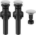 Bathroom Sink Drain with Overflow with Hair Catcher Anti-Clog Sink Strainer by Hurran